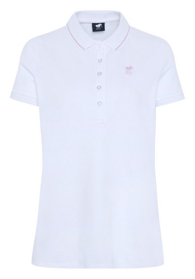 Polo Sylt Poloshirt im Basic-Stil mit Label-Stickerei von Polo Sylt