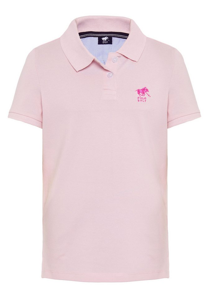 Polo Sylt Poloshirt im Basic-Look mit Label-Stitching von Polo Sylt