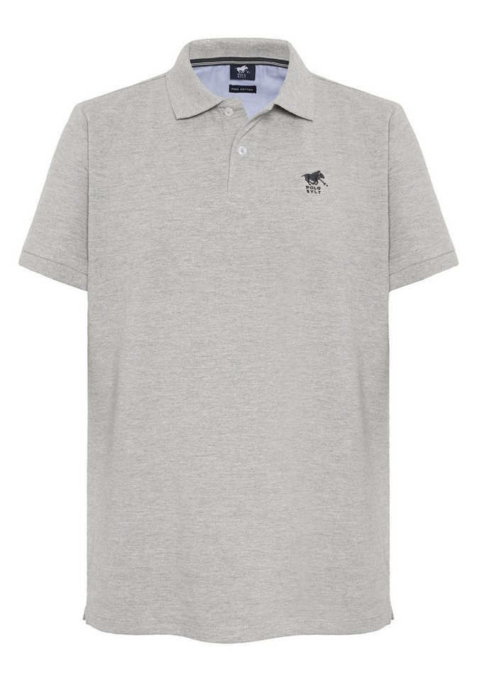 Polo Sylt Poloshirt im puristischen Design mit Label-Stitching von Polo Sylt