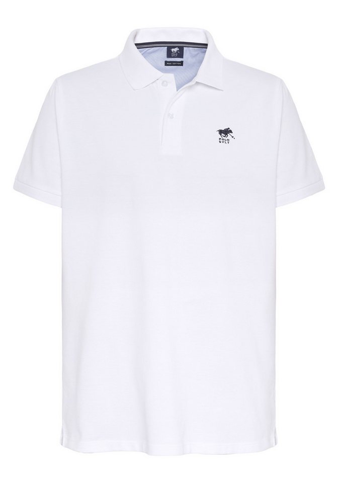 Polo Sylt Poloshirt im puristischen Design mit Label-Stitching von Polo Sylt