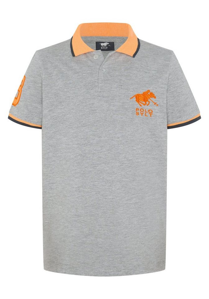 Polo Sylt Poloshirt mit Logo-Stickerei und Kontrast-Akzenten von Polo Sylt