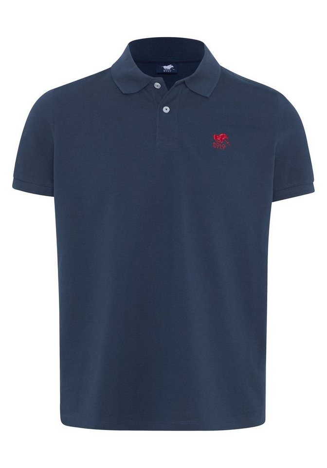 Polo Sylt Poloshirt mit Label-Stickerei von Polo Sylt