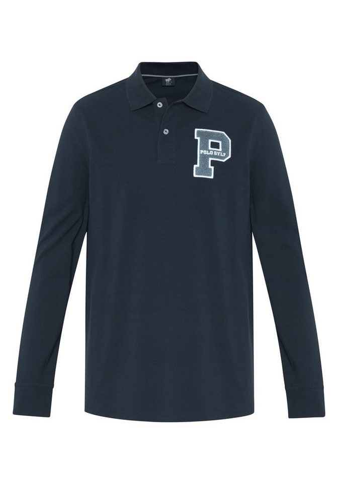 Polo Sylt Poloshirt mit langen Ärmeln und Label-Akzent von Polo Sylt