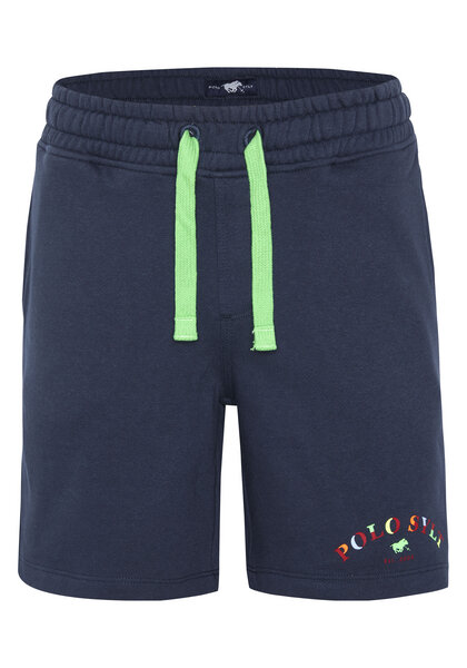 Polo Sylt Regular-Fit Jungen-Sweatshorts aus Baumwollmix mit buntem Logo von Polo Sylt