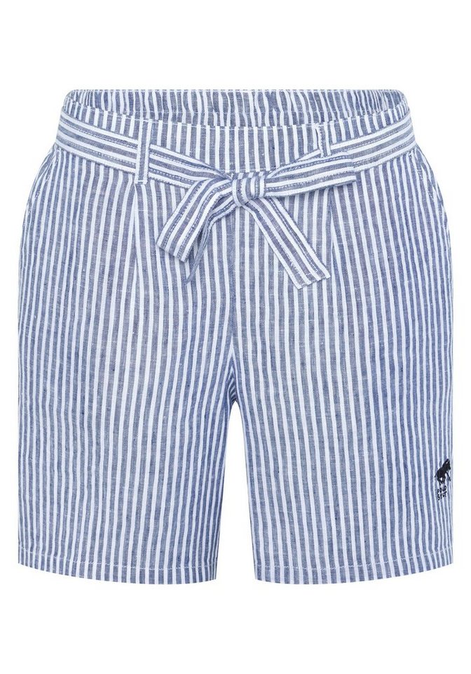 Polo Sylt Shorts mit Stoffgürtel und Streifen von Polo Sylt