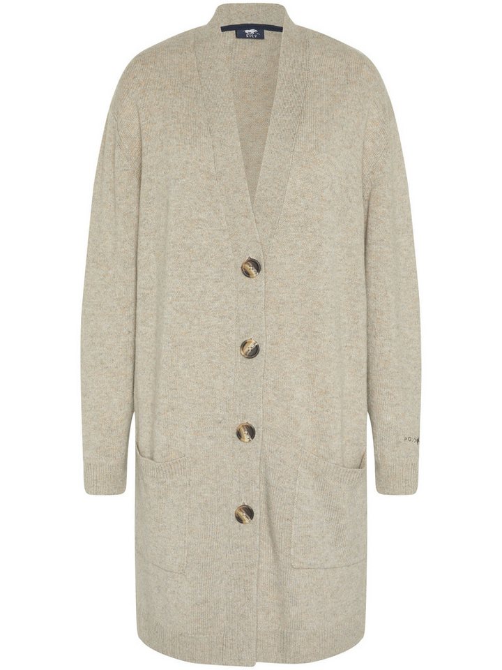 Polo Sylt Strickjacke mit langem Schnitt und Taschen von Polo Sylt