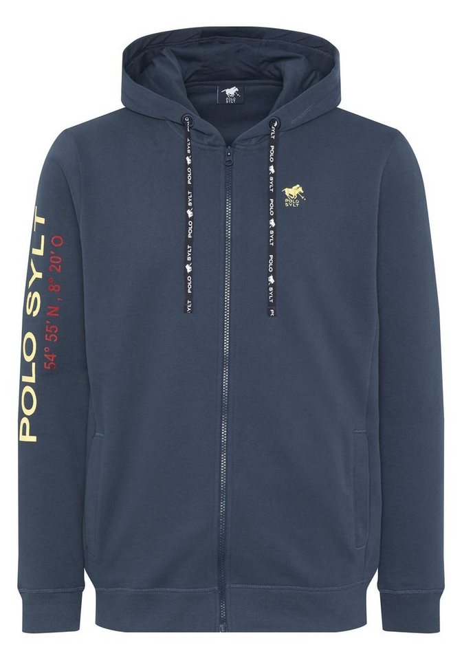 Polo Sylt Sweatjacke mit Koordinaten-Print von Polo Sylt