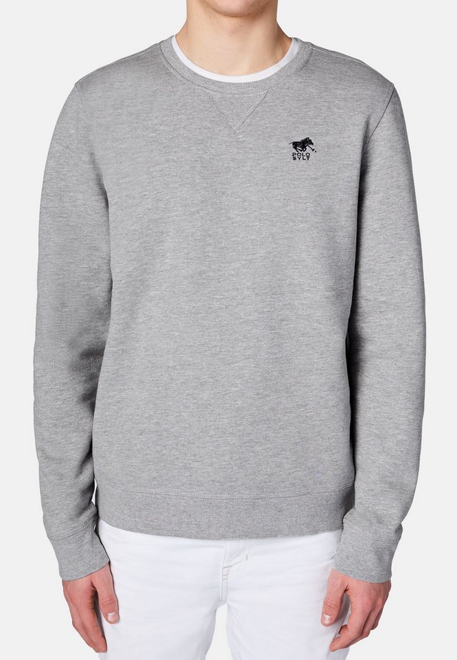 Polo Sylt Sweatshirt Basic (1-tlg) Sweatshirt - Baumwolle - Atmungsaktiv - Mit Label-Stickerei von Polo Sylt