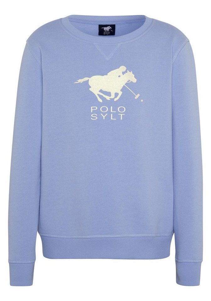 Polo Sylt Sweatshirt mit glitzerndem Labelprint von Polo Sylt