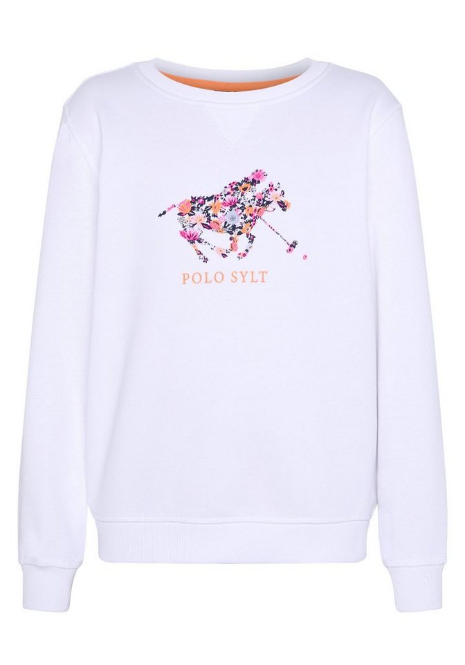 Polo Sylt Sweatshirt im floralem Logo-Design von Polo Sylt