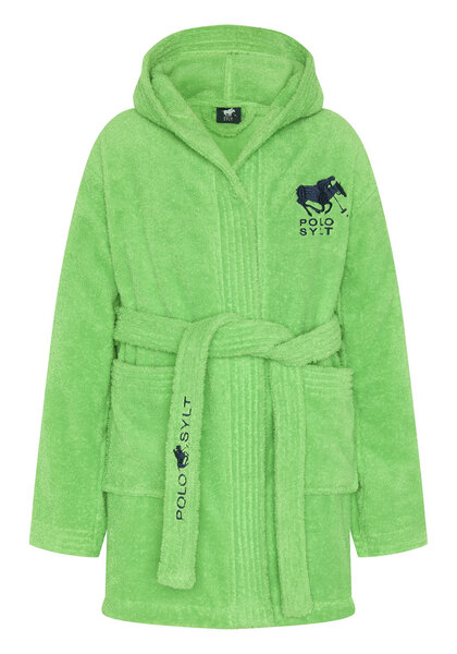 Polo Sylt Unisex-Kids-Bademantel aus Baumwolle mit Label-Stitchings von Polo Sylt