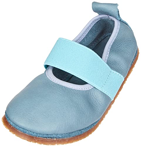 Pololo Jungen Mädchen Barefoot Ballerina Linda Outdoor hellblau Ballerinas, 20 EU von Pololo