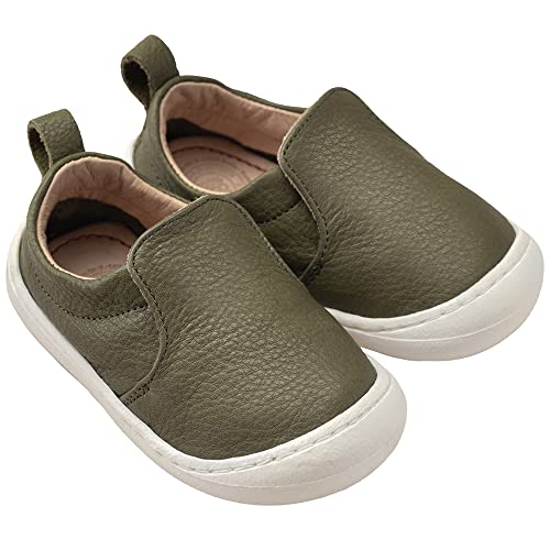 Pololo Jungen Unisex Kinder Chico Leder grün Sneaker, 22 EU von Pololo