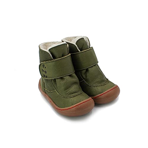 Pololo Jungen Unisex Kinder Karla Wolfutter grün Schneestiefel, 20 EU von Pololo