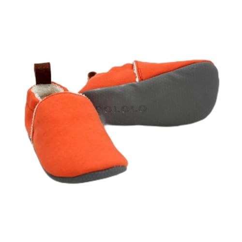 Pololo Kinder Barfußschuhe, Hausschuhe aus Bio-Baumwolle in Doppelgröße von Pololo