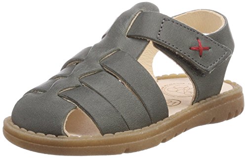 Pololo Unisex-Kinder Fiesta Knöchelriemchen Sandalen, Grau (Grau) von Pololo