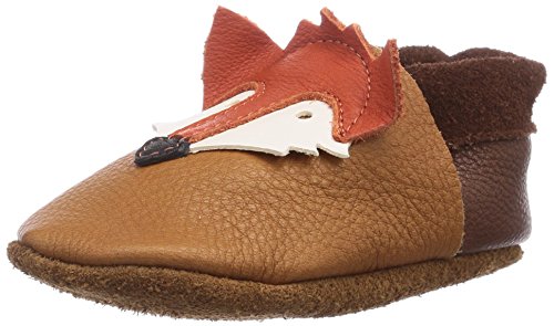 Pololo Unisex-Kinder Fuchs Flache Hausschuhe, Braun (Castagno/Orange 603) von Pololo