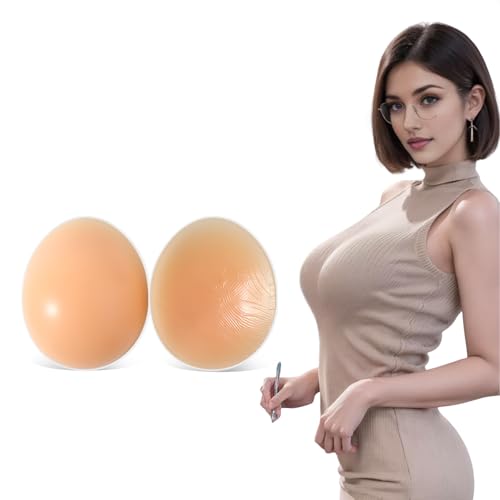 Brustformen für Mastektomie, Silikon-Brustprothese, konvave BH-Einsätze für Mastektomie, Schwimmen, Crossdreser, 1 Paar, Beige, C D cup von Polreta