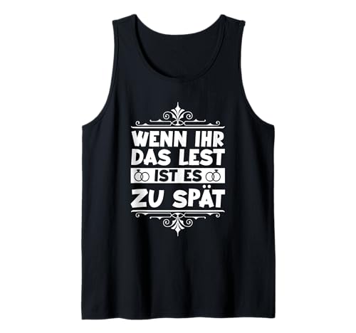 Herren Bräutigam Polterabend Junggesellenabschied Tank Top Herren Bräutigam Polterabend Junggesellenabschied Tank Top von Poltern JGA Junggesellenabschied