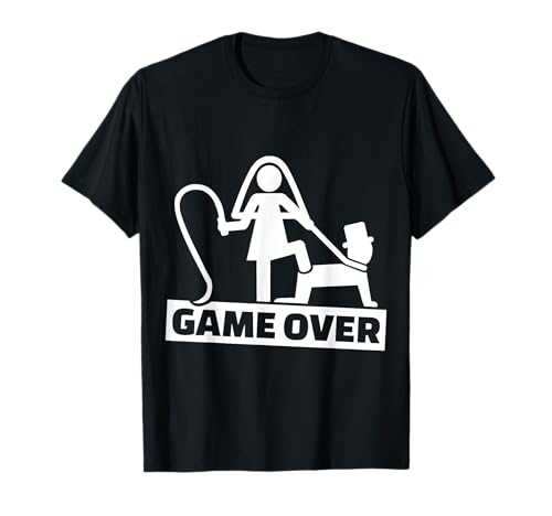 Polter T-Shirt Game Over JGA Männer JGA Frauen Hochzeit T-Shirt Polter T-Shirt Game Over JGA Männer JGA Frauen Hochzeit T-Shirt von Poltern