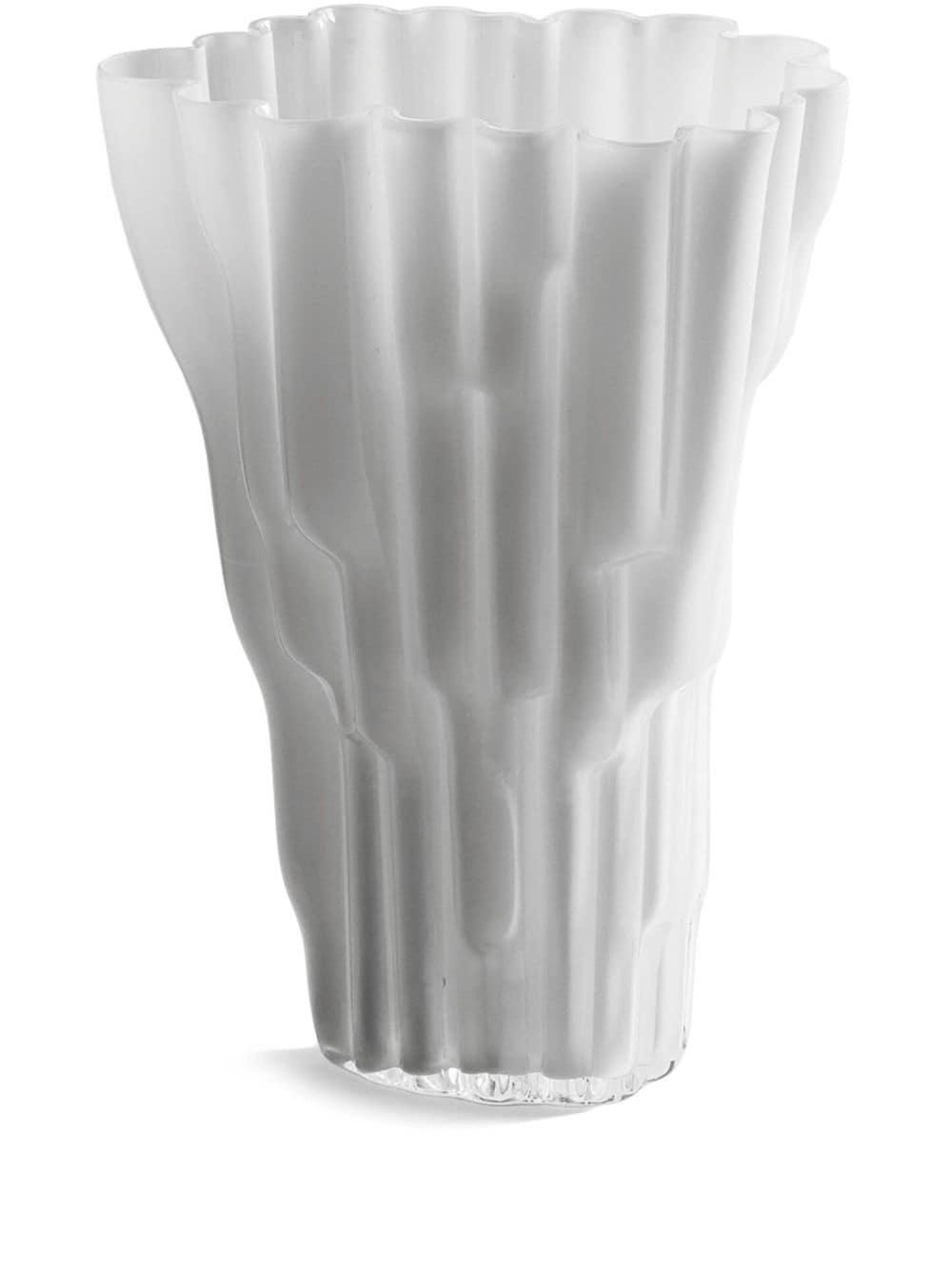 Poltrona Frau Mittelgroße Marianne Vase aus Glas - Weiß von Poltrona Frau