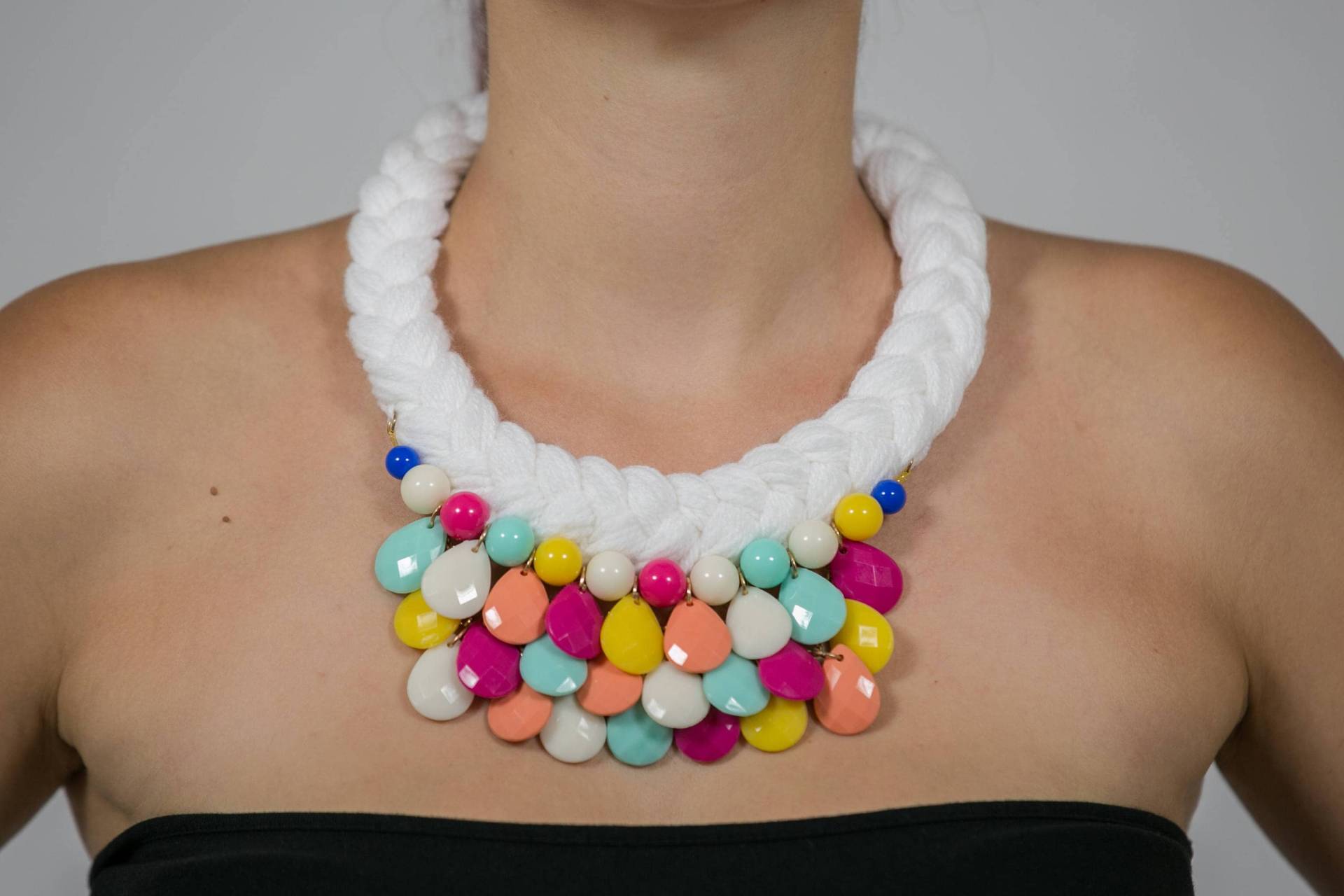 Bunte Träne Tropfen Faden Häkeln Kollier, Statementkette, Klobige Halsband Anhänger Halskette, Anthropologie, Geschenk Für Sie Bunte Träne Tropfen Faden Häkeln Kollier, Statementkette, Klobige Halsband Anhänger Halskette, Anthropologie, Geschenk Für Sie von Polumia