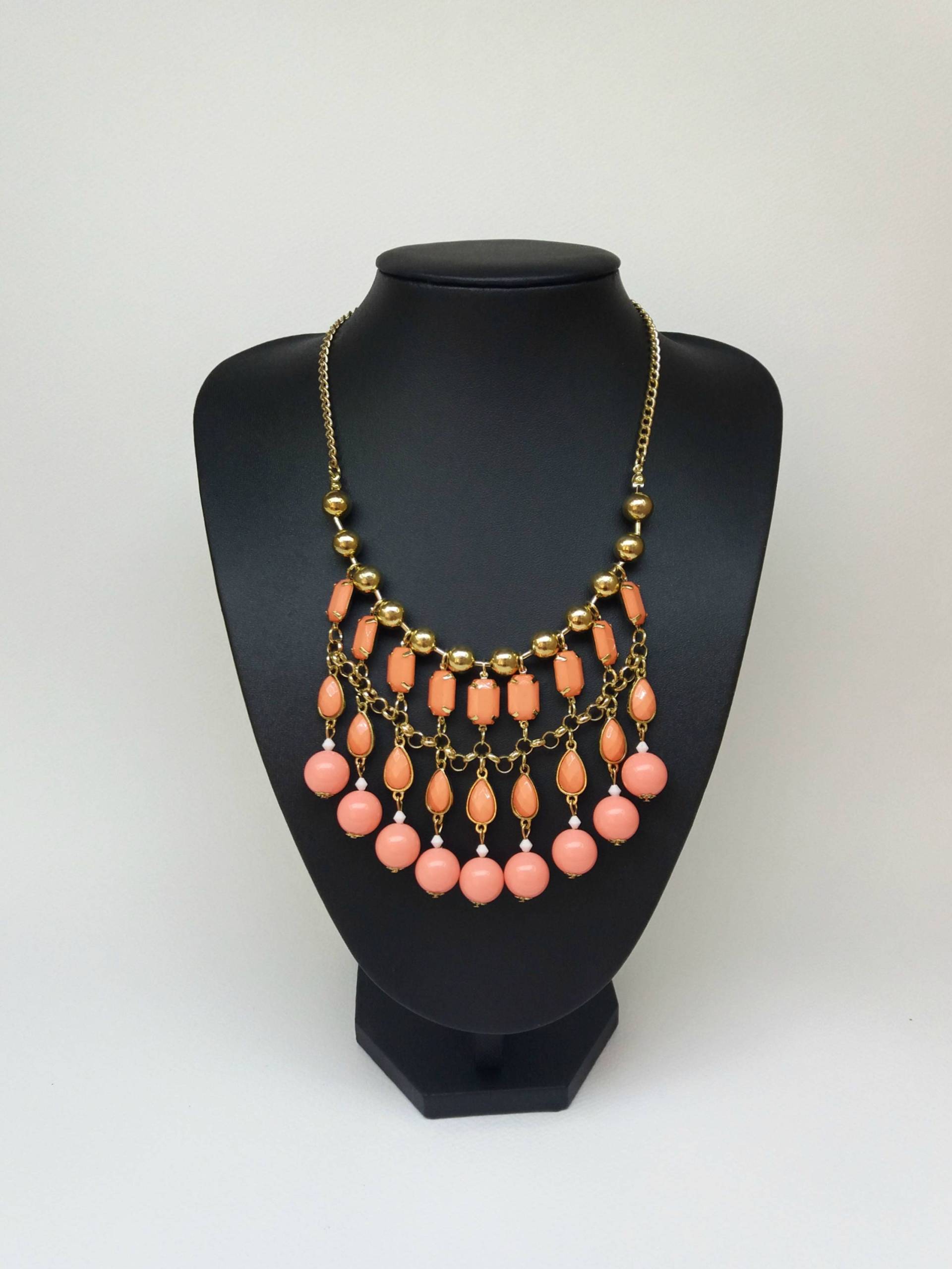 Rosa Und Gold Lange Lätzchen Aussage Charmehalskette, Modeschmuck, Rosa Träne Tropfen Halskette, Einzigartiges Geschenk Für Sie, Mutter Tochter Rosa Und Gold Lange Lätzchen Aussage Charmehalskette, Modeschmuck, Rosa Träne Tropfen Halskette, Einzigartiges Geschenk Für Sie, Mutter Tochter von Polumia