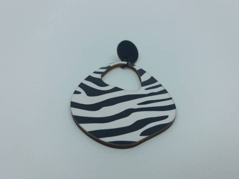 Tier Print Ohrringe, Zebra Anhänger Tropfen Schmuck, Geschenke Für Sie, Jugendliche, Baumeln Leichte Ohrringe von Polumia