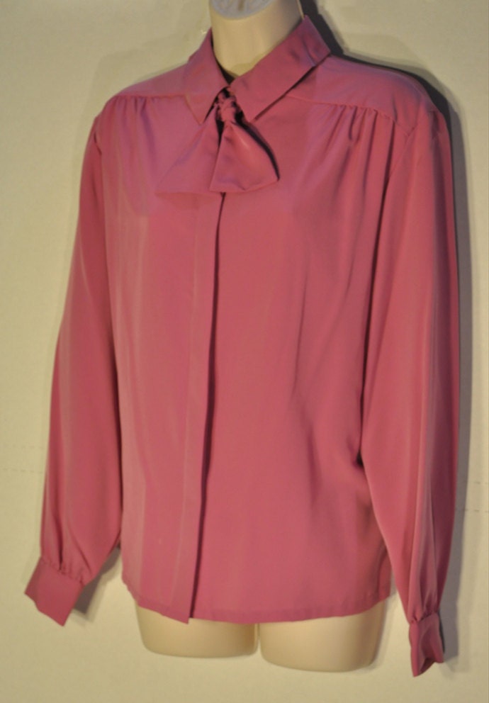 Damen Vintage Polyester Bluse von PolyEsthersApparel