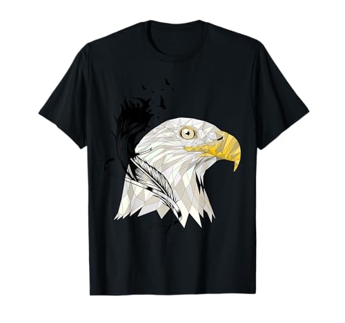 Polygon Kind Adler Vogel Wildtiere Vögel Tierfreund Natur T-Shirt von Polygon Vögel Adler Vogel Wildtiere Natur Kind