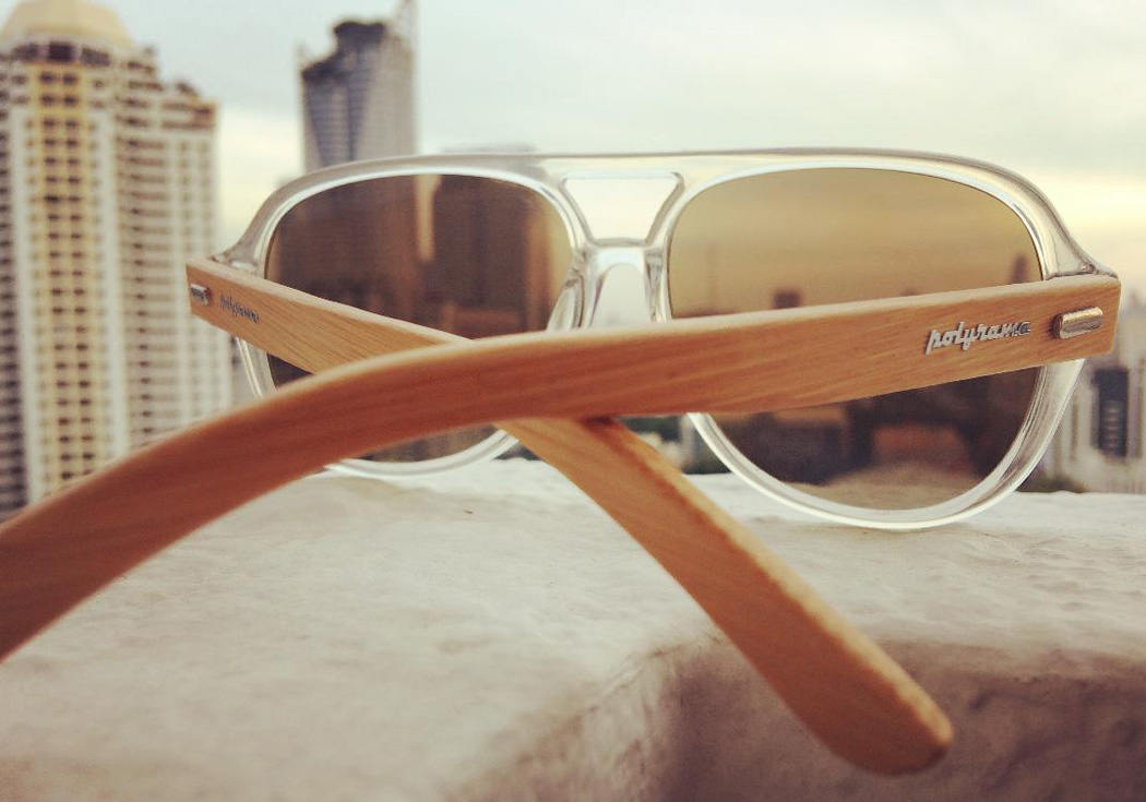 Bambus Sonnenbrille Runde Flieger Bambus Sonnenbrille Runde Flieger von Polyrama