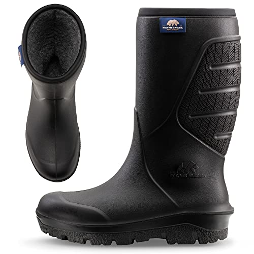 Polyver Klassischer Winterstiefel Hoch | Schwarz | Größe 41 | Winterschuhe | Außergewöhnlicher Komfort | Wasserfeste, rutschfeste, leichte und wärmeisolierende Winterstiefel von Polyver