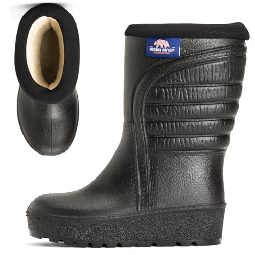 Polyver Winter Kids kinder Schwedisches klassisches Winterstiefel Hoch | Größe 25-31 | Winterschuhe | Außergewöhnlicher Komfort | Wasserfeste, rutschfeste, leichte und wärmeisolierende Winterstiefel von Polyver