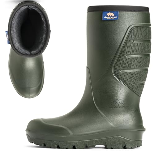 Polyver klassischer Winterstiefel Hoch | Grün | Größe 36-49 | Winterschuhe | Außergewöhnlicher Komfort | Wasserfeste, rutschfeste, leichte und wärmeisolierende Winterstiefel von Polyver