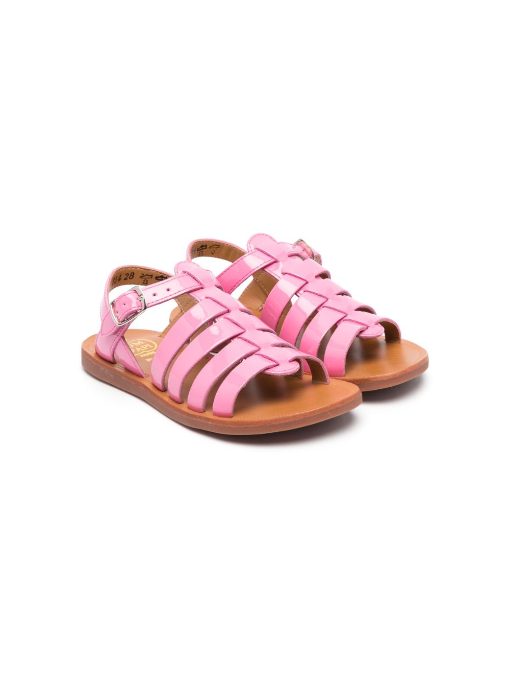 Pom D'api Sandalen aus Lackleder - Rosa von Pom D'api