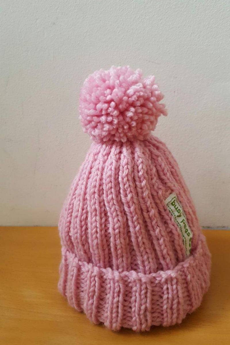 Baby Mütze Mit Passenden Bommel von PomPomPerfect