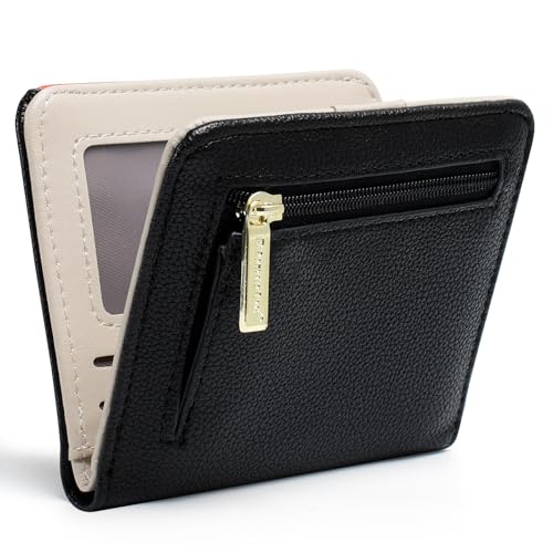 Damen Geldbeutel Klein mit RFID-Schutz, Mini Portemonnaie aus Weichem PU-Leder, Stylisches Design mit Druck, leicht & praktisch für Alltag und Reise - Orange Pocket Damen Geldbeutel Klein mit RFID-Schutz, Mini Portemonnaie aus Weichem PU-Leder, Stylisches Design mit Druck, leicht & praktisch für Alltag und Reise - Orange Pocket von Pomelo Best