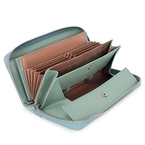 Pomelo Best Geldbörse Damen mit XXL Münzfach, RFID-Schutz und vielen Fächern PU Leder Karten Portemonnaie von Pomelo Best