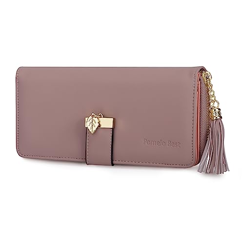Pomelo Best Damen Geldbörse Vegan Leder RFID Portmonee mit 12 Kartenfächern, Münzfach und Handyfach Pomelo Best Damen Geldbörse Vegan Leder RFID Portmonee mit 12 Kartenfächern, Münzfach und Handyfach von Pomelo Best