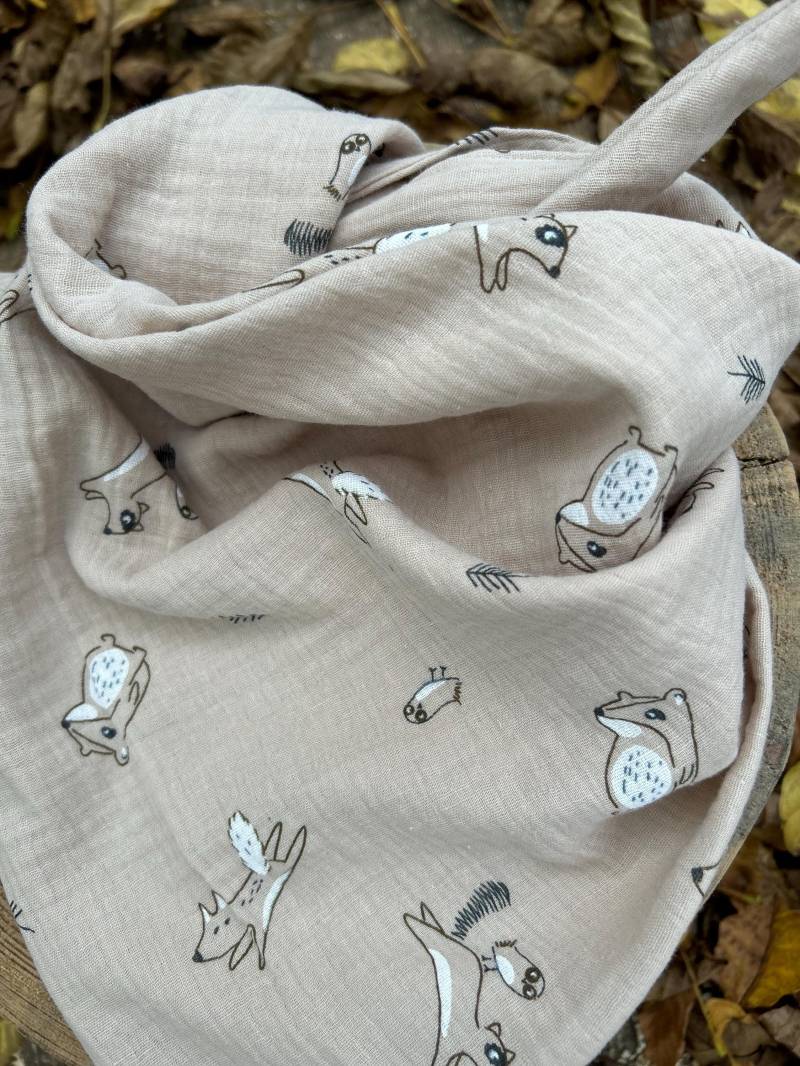 Halstuch Musselin, Tuch Kinder, Musselintuch Für Mädchen, Schal Aus Herbst, Musselinschal, Pomipomi von PomiPomiShop