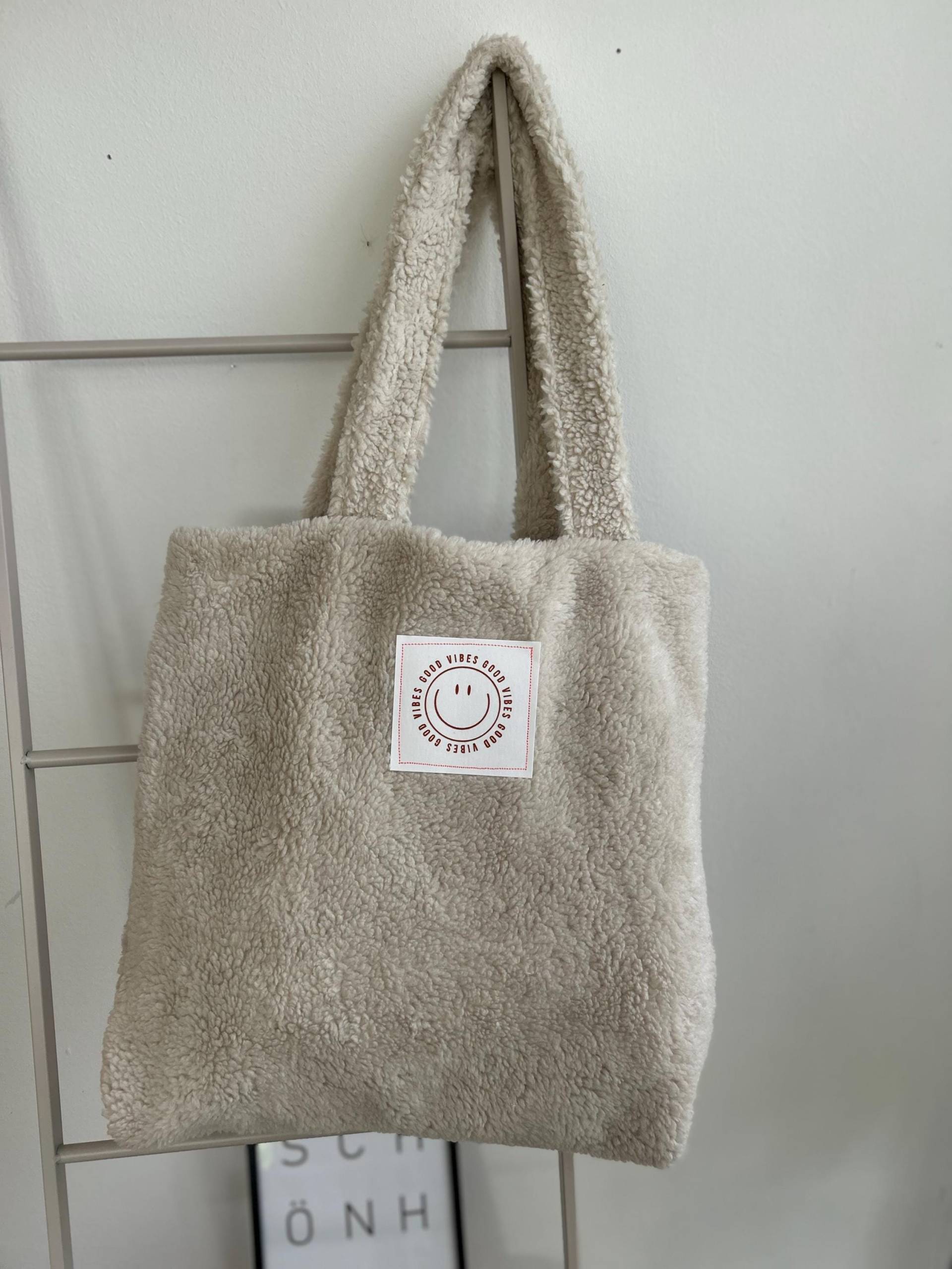 Teddyfell Tasche, Beutel Aus Teddyfell, Teddyplüsch Beutel, Tasche Winter, Teddy, Teddyfleece von PomiPomiShop