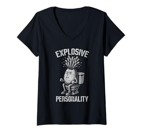 Damen Potato Fries Funny Pommes Frites Wortspiel Spruch T-Shirt mit V-Ausschnitt Damen Potato Fries Funny Pommes Frites Wortspiel Spruch T-Shirt mit V-Ausschnitt von Pommes Frites by Food Puns Apparel