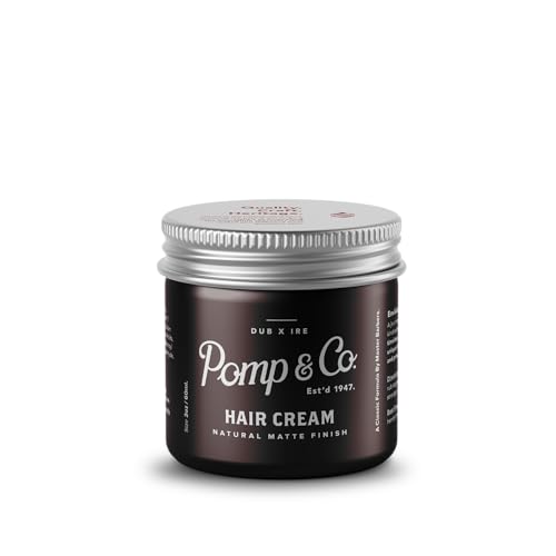 Pomp & Co Hair Styling Cream For Men, natürliche Haarcreme mit mattem Finish für einen mittelstarken Halt, parfümierte Creme auf Wasserbasis Pomade 60ml Pomp & Co Hair Styling Cream For Men, natürliche Haarcreme mit mattem Finish für einen mittelstarken Halt, parfümierte Creme auf Wasserbasis Pomade 60ml von Pomp & Co. Grooming Goods