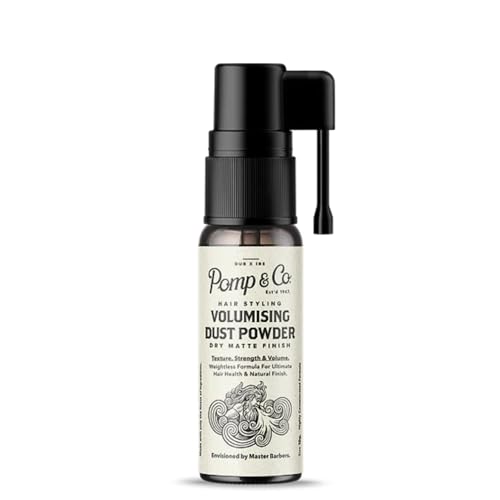 Pomp & Co Volumising Dust Powder Spray, Herren-Haarstyling-Puder mit Pumpe für mattes, strukturiertes Finish 10g Pomp & Co Volumising Dust Powder Spray, Herren-Haarstyling-Puder mit Pumpe für mattes, strukturiertes Finish 10g von Pomp & Co. Grooming Goods