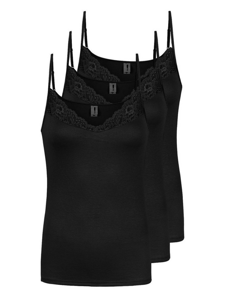 Pompadour Achseltop 3er Pack Damen Spaghettitop Temptation (Packung, 3-St) von Pompadour