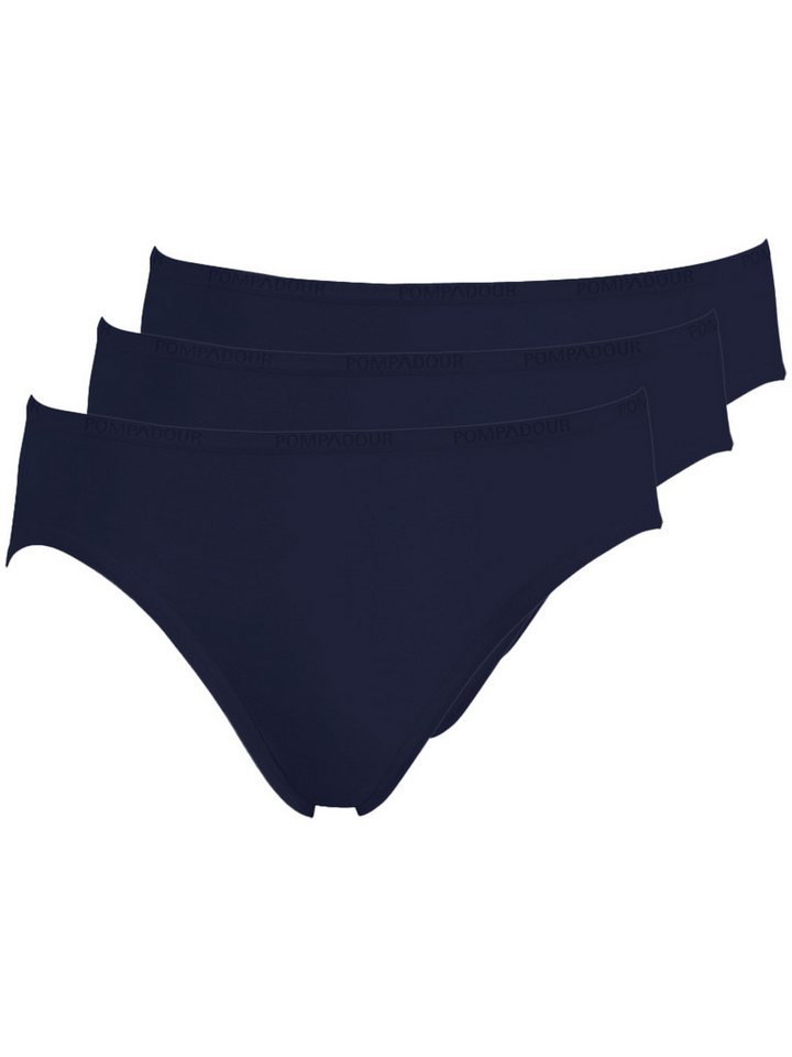Pompadour Bikinislip 3er Pack Damen Bikinislip Intime (Packung, 3-St) Zwickel von Pompadour