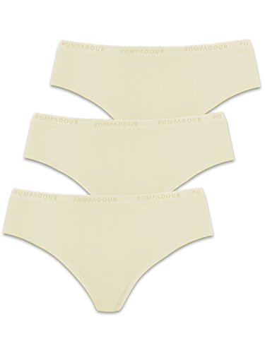 Pompadour Damen BIKINISLIP 3er Pack, 7731-054, 38, Champagner von Pompadour