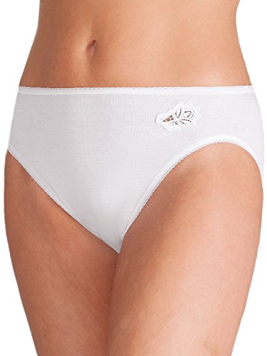 Pompadour Damen Bikinislip 3er Pack, 8800-054, 38, Weiss von Pompadour