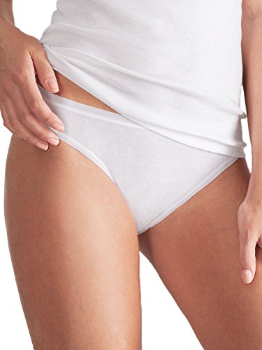 Pompadour Damen Bikinislip Organic Cotton 5er Pack Größe 36, Farbe weiß von Pompadour