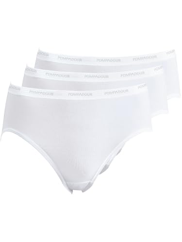 Pompadour Damen HUEFTSLIP 3er Pack, 7730-020, 44, Weiss von Pompadour